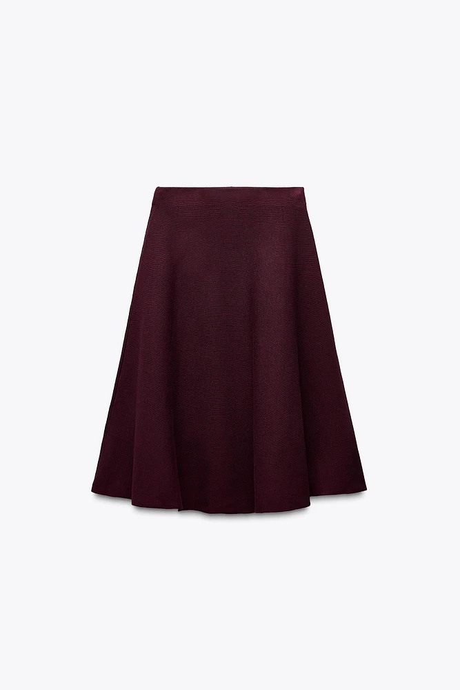 BASIC KNIT MIDI SKIRT