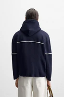 CONTRAST RELAXED FIT SWEATSHIRT