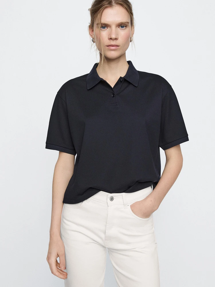 Straight mid-rise jeans