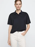 Straight mid-rise jeans