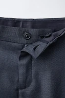 TEXTURED SUIT PANTS