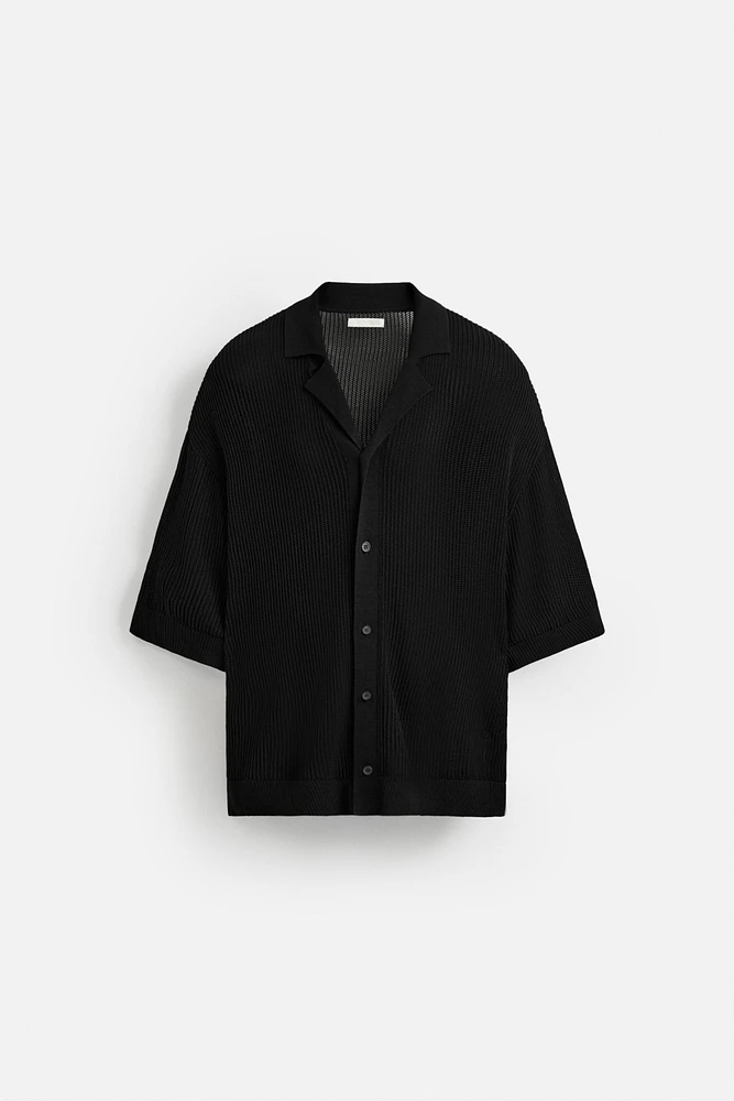 CHEMISE EN MAILLE AJOURÉE