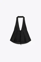 BOW HALTER TOP