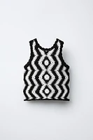 TOP EN MAILLE