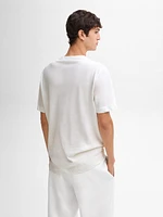 T-shirt léger en lin mélangé