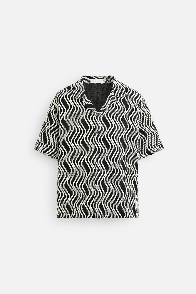 CHEMISE EN JACQUARD