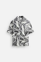 SEERSUCKER PRINT SHIRT