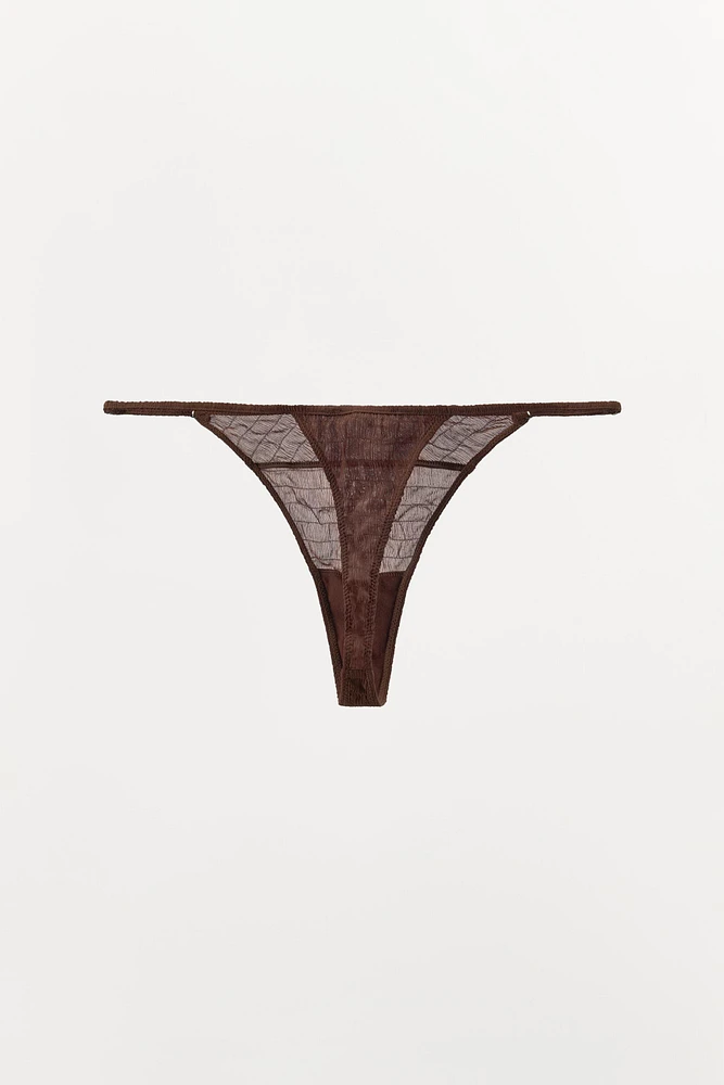 STRUCTURED SILK THONG LIMITED EDITION