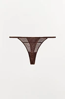 STRUCTURED SILK THONG LIMITED EDITION