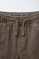 COMFY TWILL COTTON LINEN SHORTS