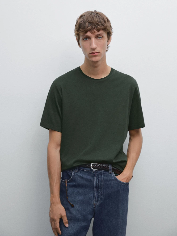 Cotton blend T-shirt