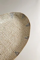 TEXTURED STONEWARE SOAP DISH