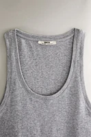 RIBBED COTTON TOP
