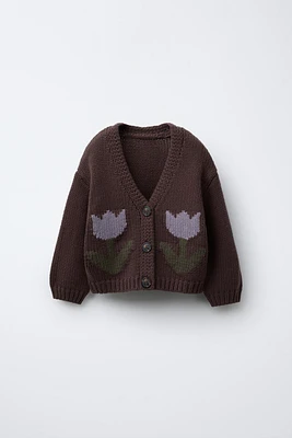 TULIP KNIT CARDIGAN
