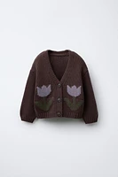 TULIP KNIT CARDIGAN