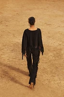 LIMITED EDITION SUEDE FRINGE CAPE