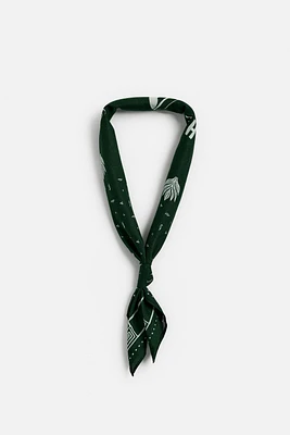 CONTRAST PRINT BANDANA