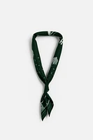 CONTRAST PRINT BANDANA