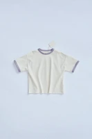 ZARA TIMELESS - SOLID T-SHIRT WITH CONTRAST TRIM