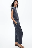 WASHED PLEATED PANTS