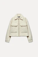 CROPPED BOUCLÉ JACKET