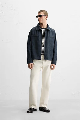 REGULAR FIT ZIPPERED JACKET