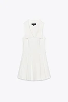 ROBE COURTE À COL CLAUDINE