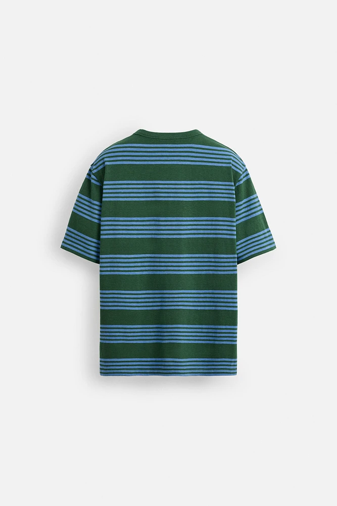 STRIPED JACQUARD T-SHIRT