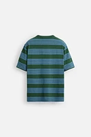 STRIPED JACQUARD T-SHIRT