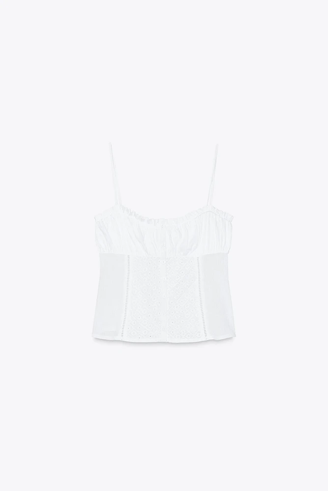 EMBROIDERED TOP