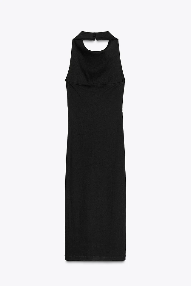Zara HALTER TIE MIDI DRESS at Mall of America in Bloomington, MN Zara HALTER TIE MIDI DRESS at Mall of America in Bloomington, MN