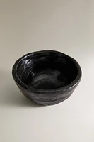 DECORATIVE IRREGULAR TERRACOTTA BOWL