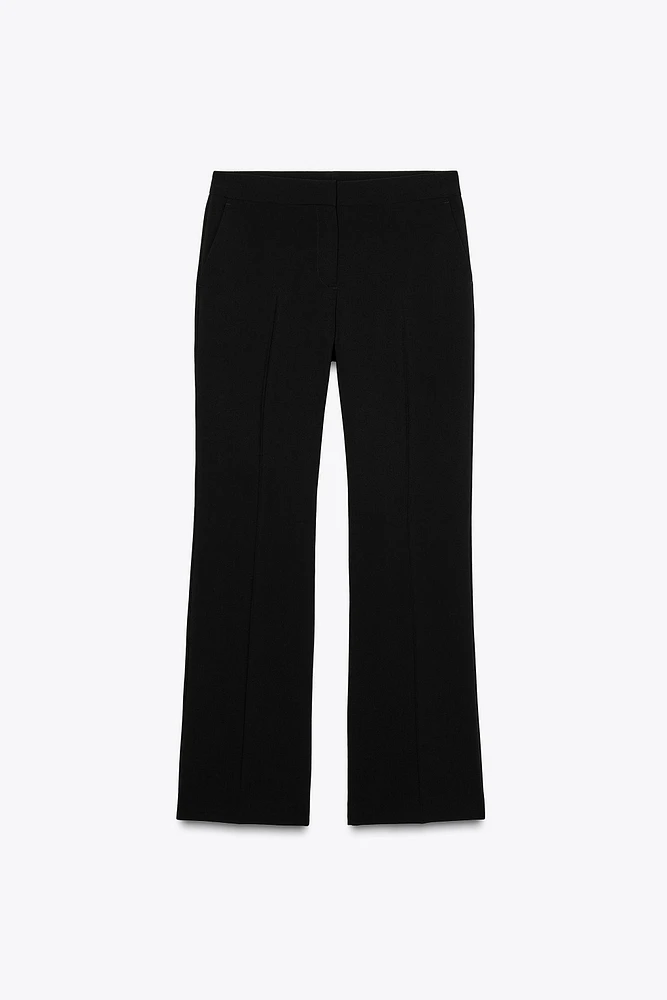 HIGH-WAISTED BOOTCUT PANTS
