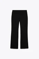 HIGH-WAISTED BOOTCUT PANTS