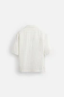 OPENWORK TEXTURED SHIRT