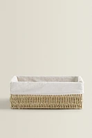 RECTANGULAR FABRIC INTERIOR BASKET