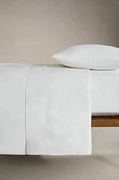 FLAT SHEET WITH CRAB EMBROIDERY