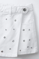 EYELET SKORT SHORTS