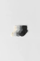 LOT DE QUATRE CHAUSSETTES COLORÉES
