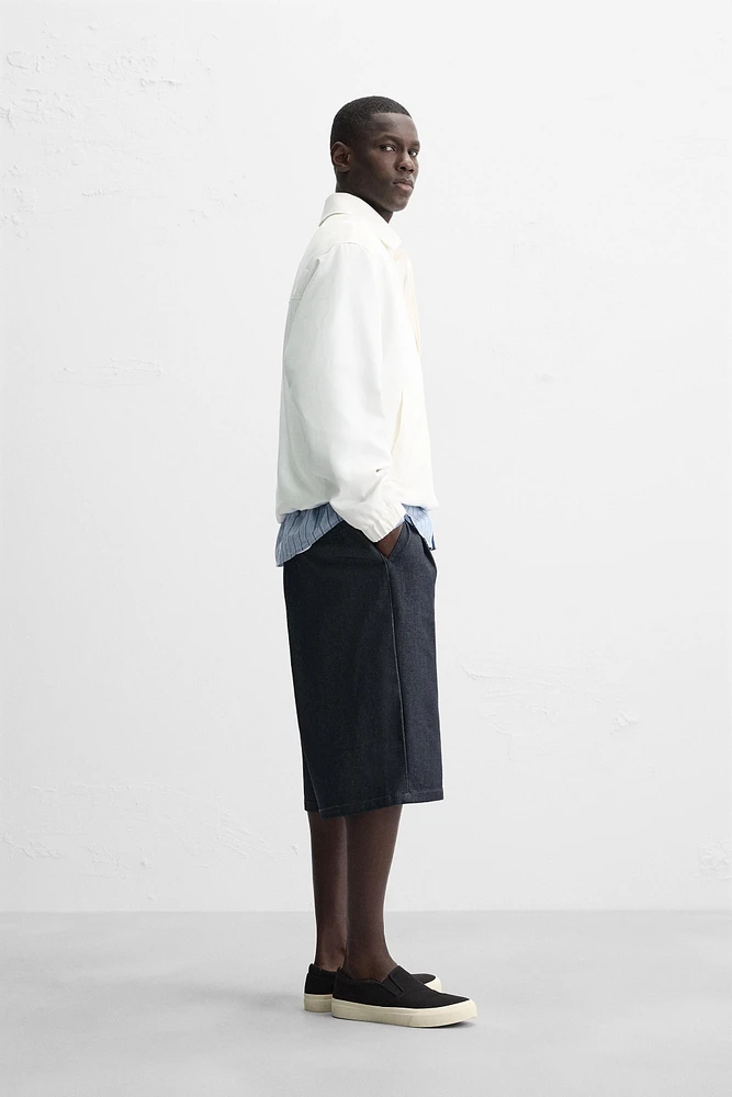 LYOCELL COTTON BLEND KANGAROO JACKET