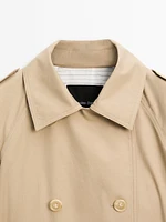 Classic water-repellent trench coat