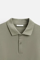 BASIC TEXTURED WEAVE PIQUÉ POLO