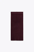 RIBBED KNIT SKIRT