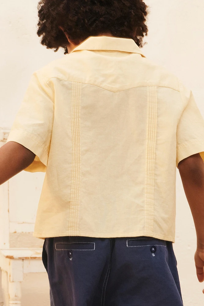 CHEMISE EN COTON ET LIN ÉDITION LIMITÉE