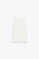 SLEEVELESS COTTON TOP