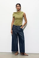 T-SHIRT ASYMÉTRIQUE DRAPÉ