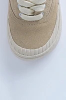ZARA TIMELESS - TENNIS EN CUIR