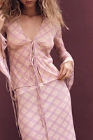 PRINTED TULLE SHIRT