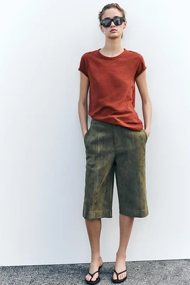 SLUB COTTON T-SHIRT