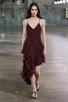 ZW COLLECTION EMBROIDERED ASYMMETRIC DRESS